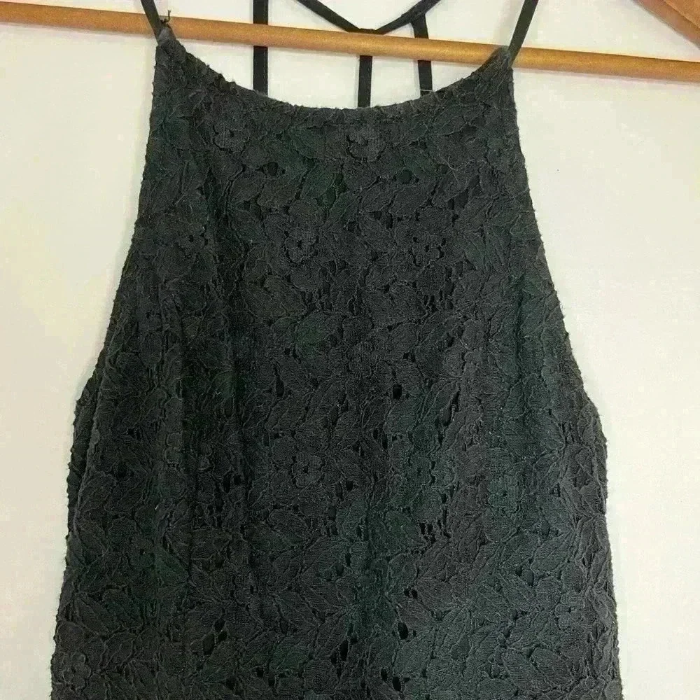 Abercrombie  & Fitch Lacey Black Dress Size Xs - Picture 6 of 7
